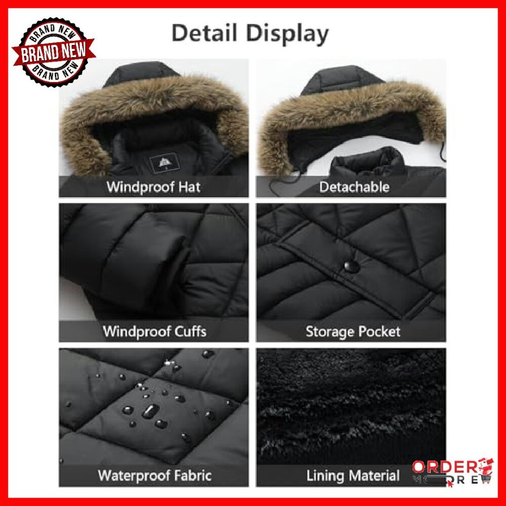 Long Winter Down Jacket Waterproof Windproof Flee… - image 6